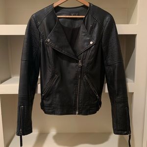 Topshop Black Leather Jacket